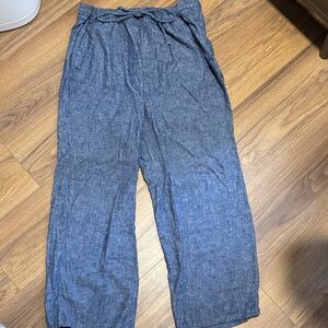Old Navy Linen Blue Pants